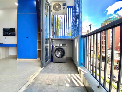 Room one bedroom, two bedrooms with balcony, private washing machine at Bình Thạnh.