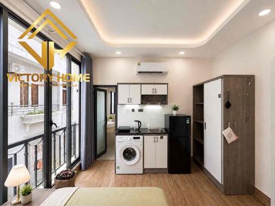 studio full interior - Phan Văn Trị, Bình Thạnh 01 large windows