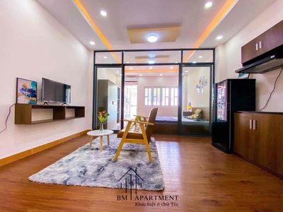Rent a 40-foot service apartment. A super-split balcony bedroom.