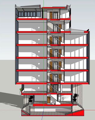 Renting eight stories away from the cave,viwe parallel is cool, District 7