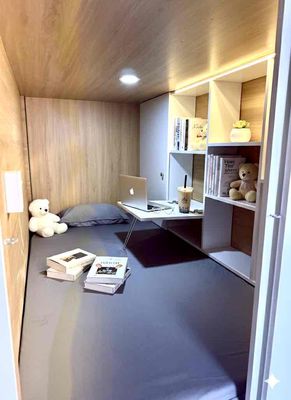 The new male sleepbox dorm offers near the lotte mart