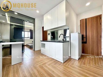 Open the service apartment. One bedroom, two bedrooms. Full interior.