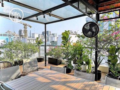 Rent the apartment. A penthouse bedroom.