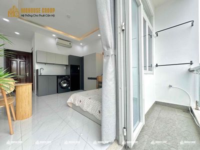The balcony service apartment is private wash-cleaning interiors right here at Aron Bình Tân, District 6