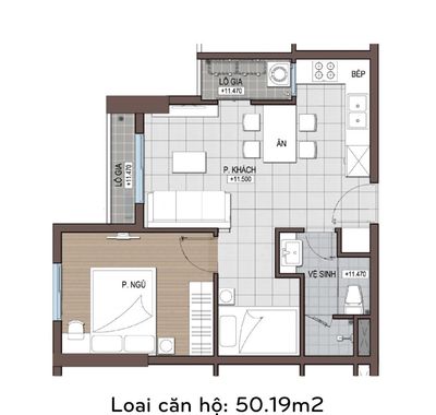 Rent the Conic Riverside apartment, one bedroom1 W, in place