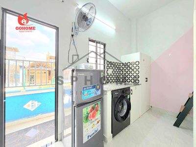 Hotel 205 is 3 million2 with basic balcony furniture at Bà Điểm, hm
