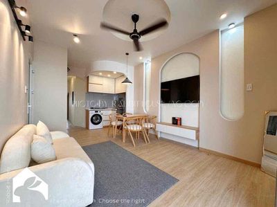 The balcony house is full of furniture in Tân Phú.