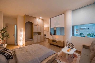 Rent a 35-M2 high-level apartment - a window in an 8-Land park.