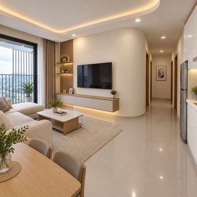 Rent apartment Auriora residence 3 bedrooms 2 full interior toilets for 14 million and a half a month