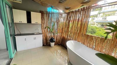 apartment one bedroom and two balcony bedrooms, clear the kitchen area 50 meters.