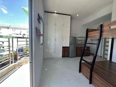 Two bedrooms with wide, cool room balcony.