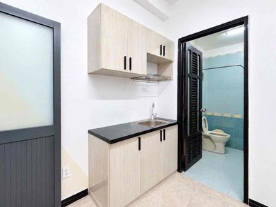 A full interior kitchen bedroom.