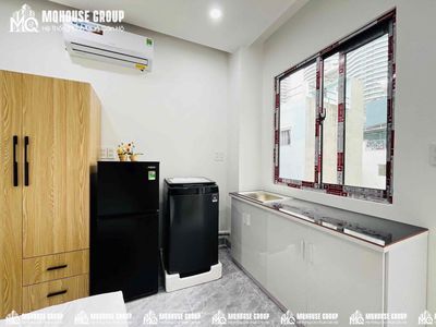 The studio is 100 percent of Balcony, private laundry near Bình Thạnh Town Market.