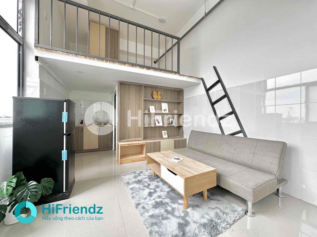 The super apartment full of furniture is two meters tall in the main shower hall.