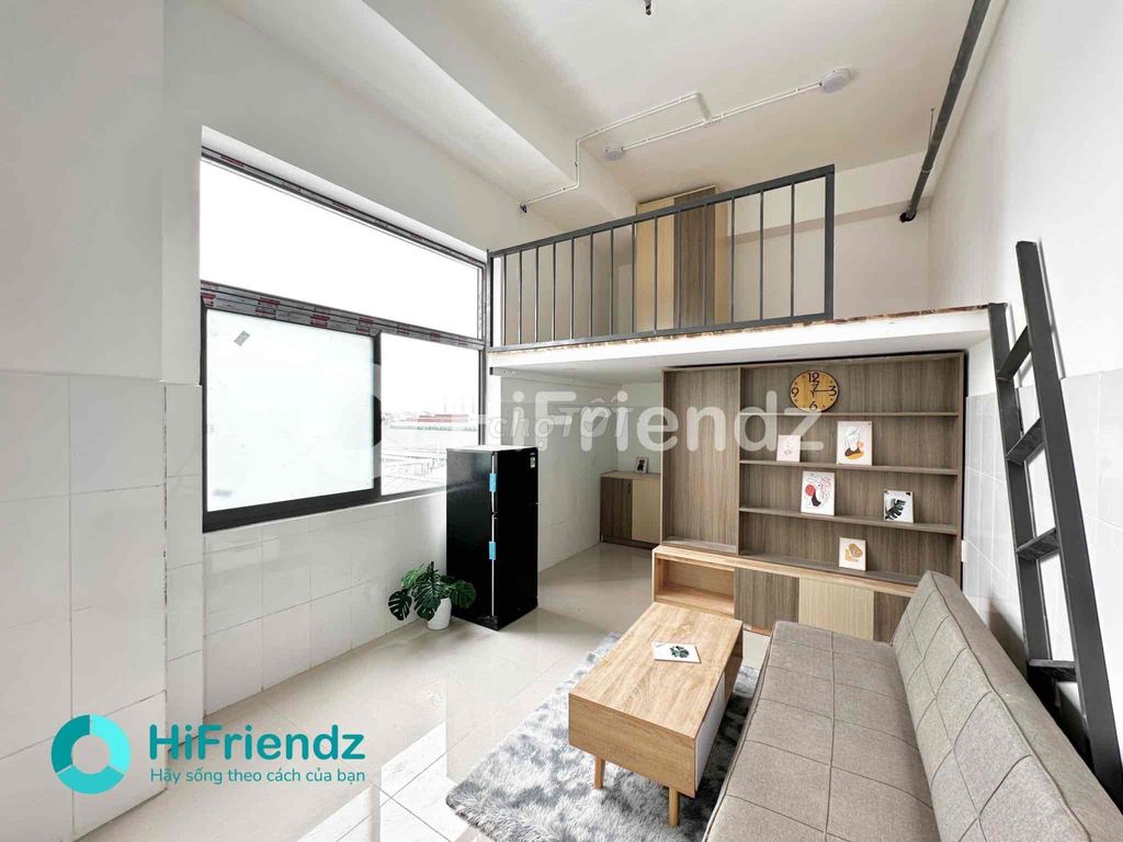 The super apartment full of furniture is two meters tall in the main shower hall.