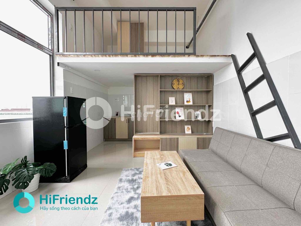 The super apartment full of furniture is two meters tall in the main shower hall.