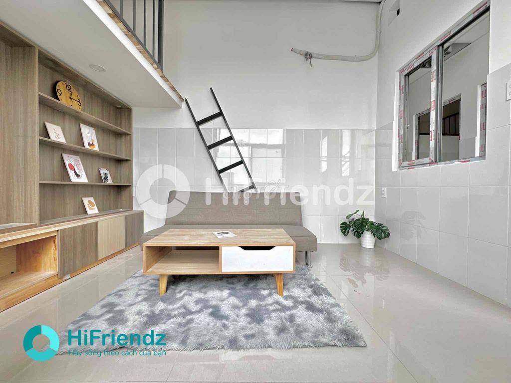 The super apartment full of furniture is two meters tall in the main shower hall.