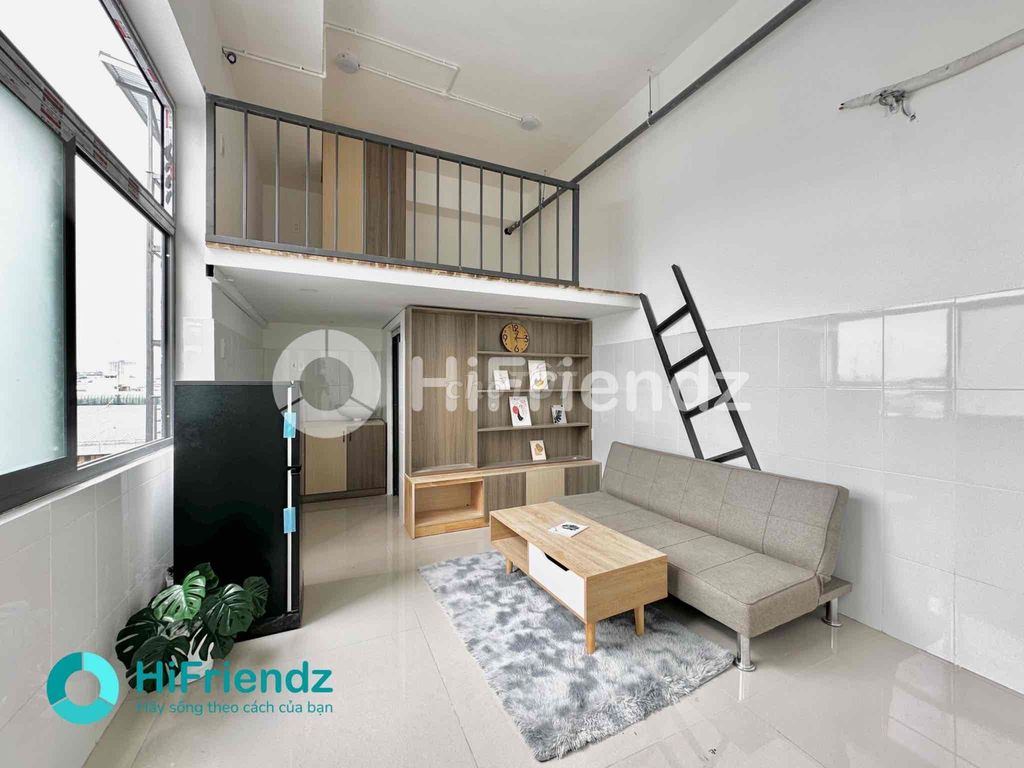 The super apartment full of furniture is two meters tall in the main shower hall.