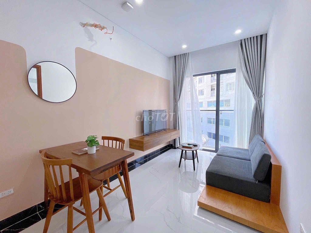 Stu's one bedroom - one living room -balcony-tangtling machine down green 2D-Bình Thạnh