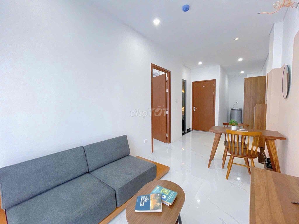 Stu's one bedroom - one living room -balcony-tangtling machine down green 2D-Bình Thạnh