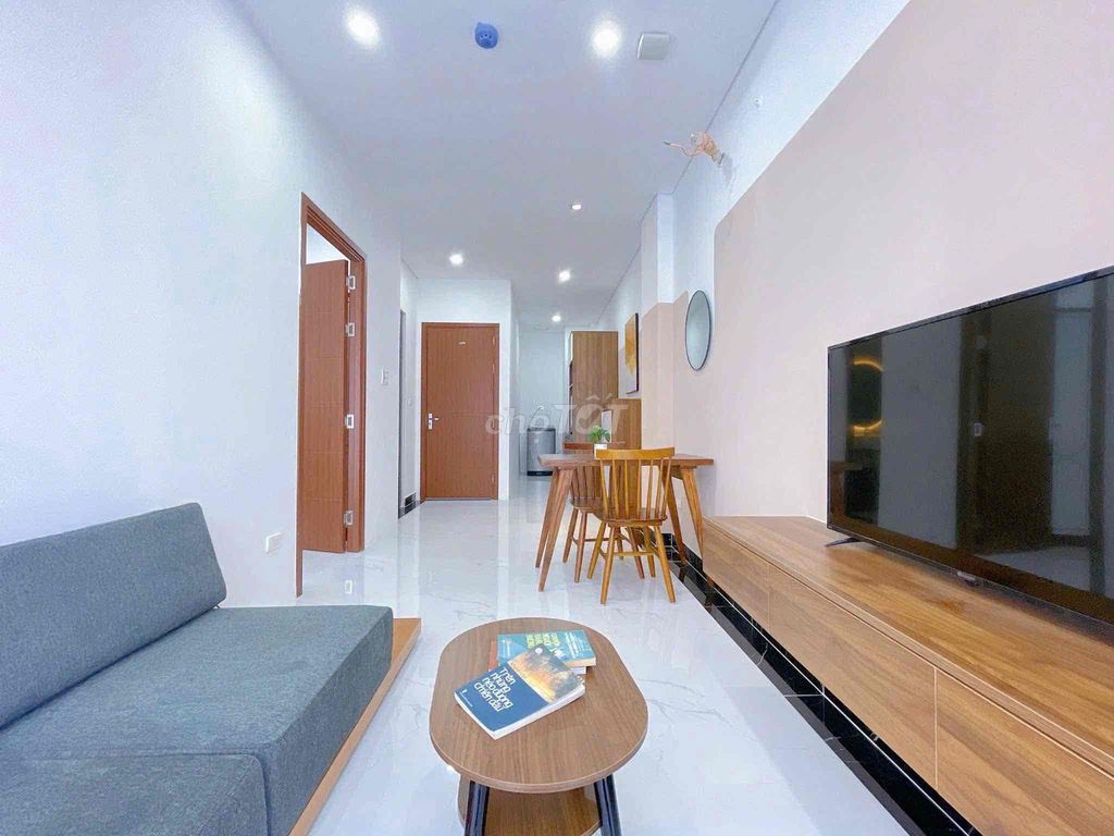 Stu's one bedroom - one living room -balcony-tangtling machine down green 2D-Bình Thạnh