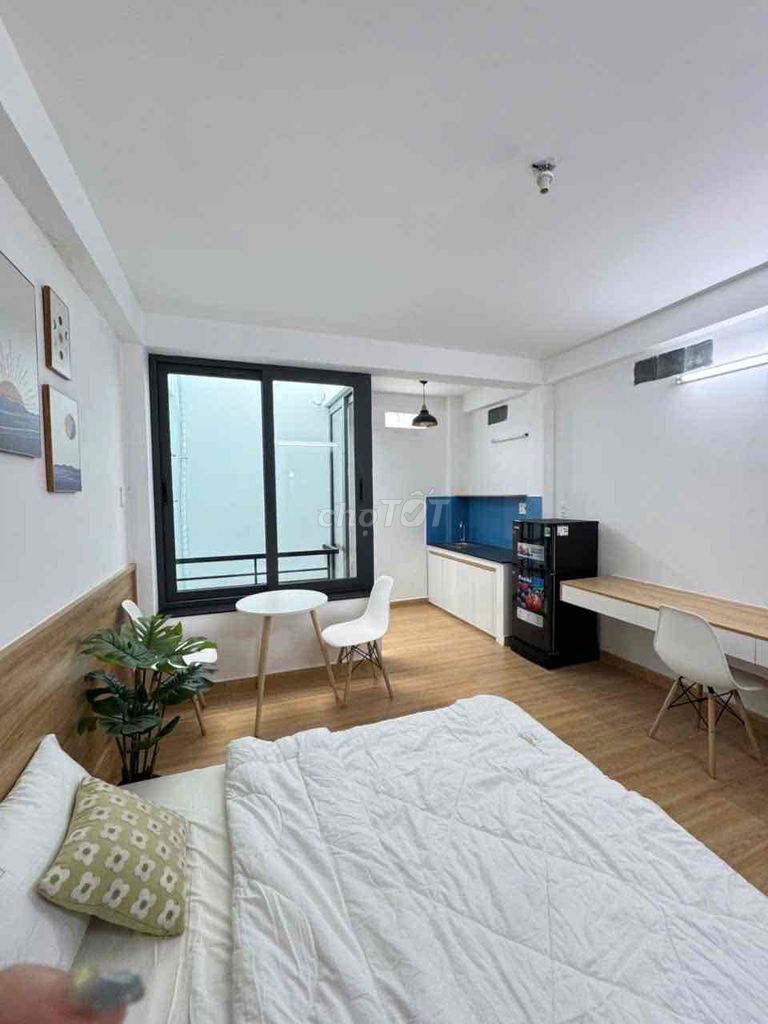 studio 28 m2, Large Window, Near Chu Văn An-Bình Thạnh, Full Seven