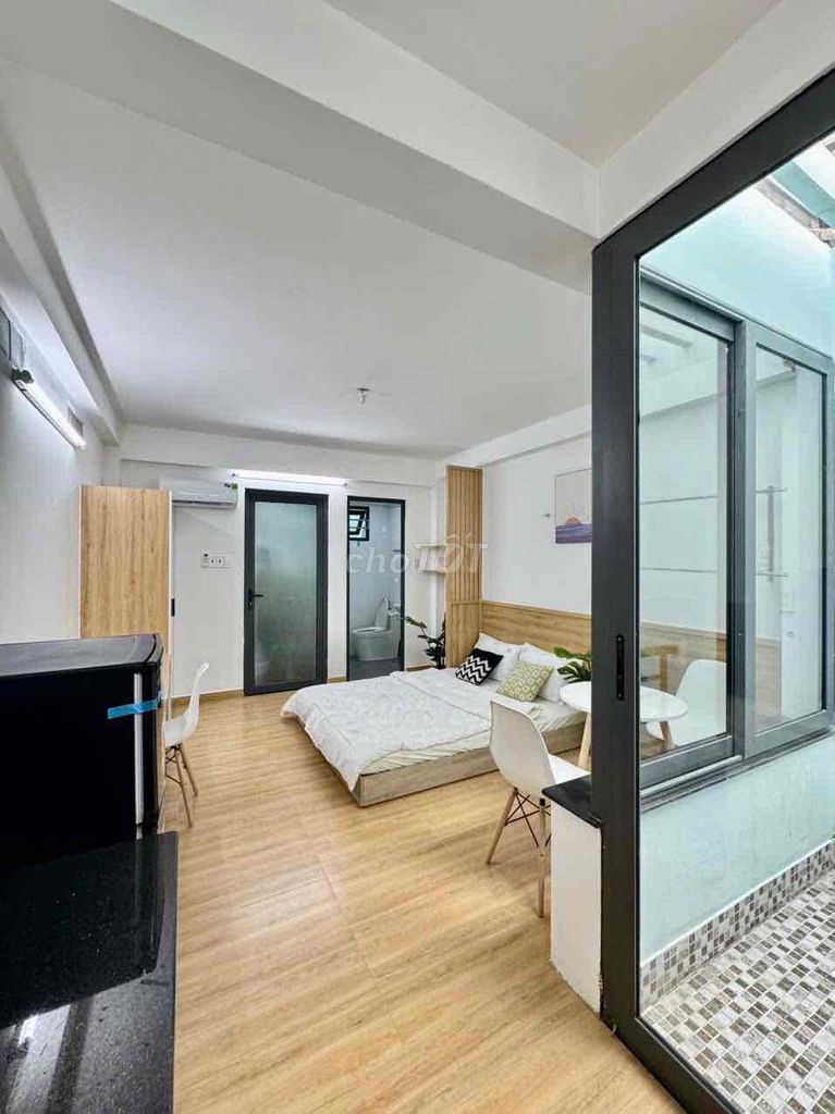 studio 28 m2, Large Window, Near Chu Văn An-Bình Thạnh, Full Seven