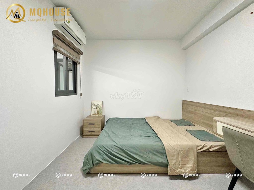 Open the apartment. Two new bedrooms. 100% full of furniture near Etown Cộng Hoà.