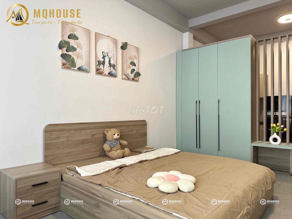 studio & 1 bedroom with balcony - full interior - Cộng Hoà