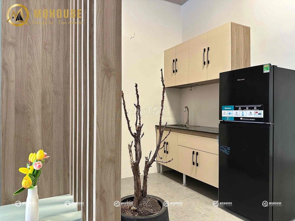 studio & 1 bedroom with balcony - full interior - Cộng Hoà