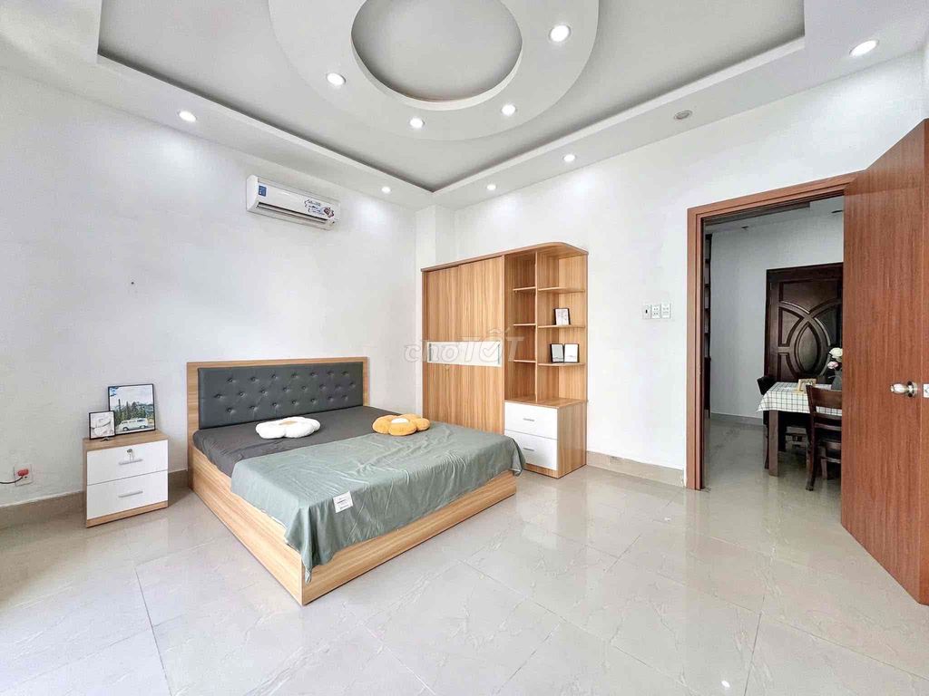 The apartment. A private washing machine bedroom.