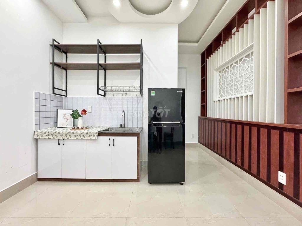 The apartment. A private washing machine bedroom.