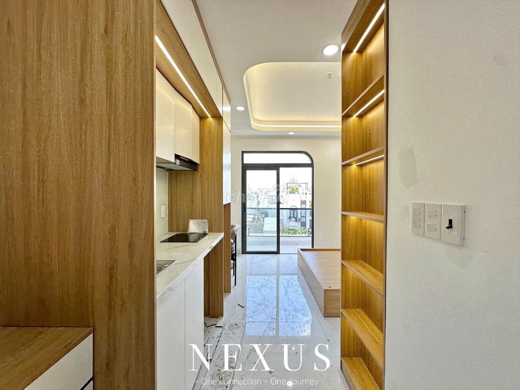 The new building apartment of the private balcony is 40 meters and a half full of furniture right here in Lê Đức Thọ.
