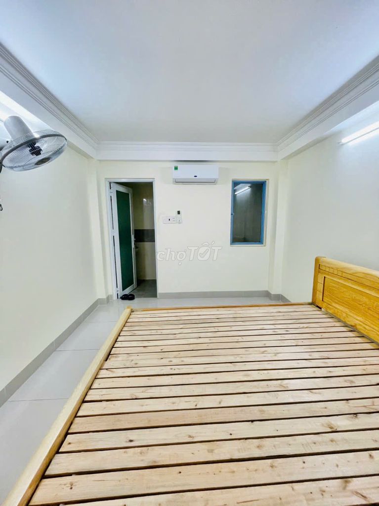 Rent a new house like three stories old, three bedrooms in.