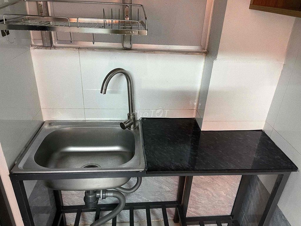 Rooms are beautiful, like pictures-- there's a fridge ready, there's a dresser-- good price.