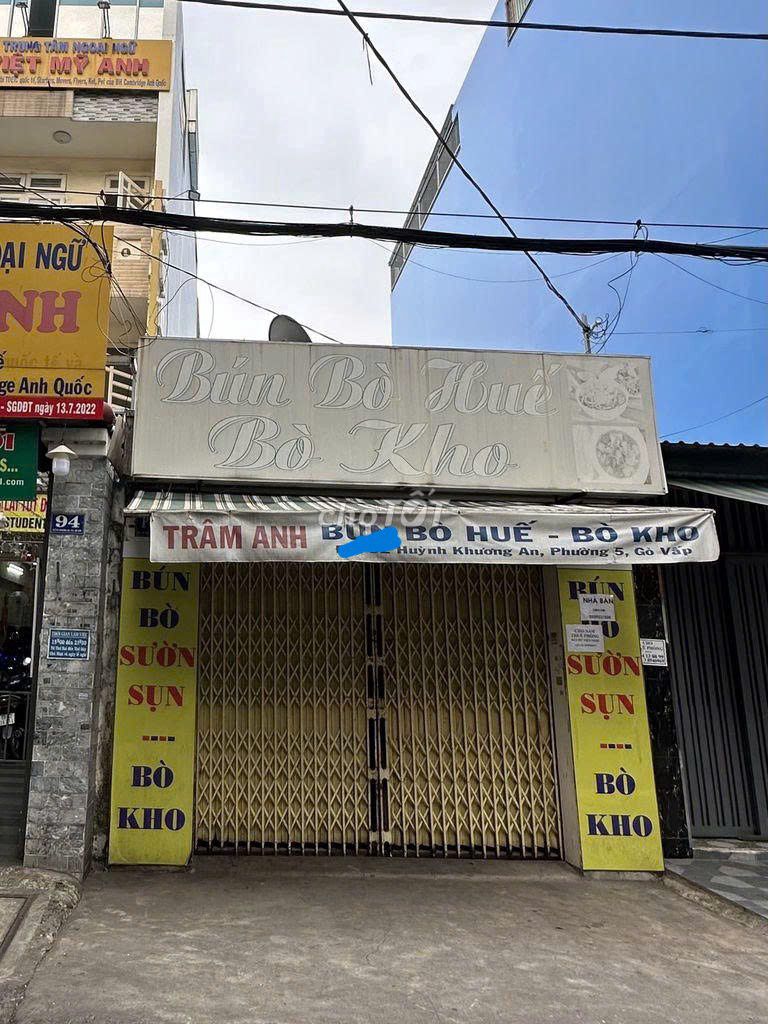 Rent a Huỳnh Khương An, 0-5, Q. Gò Vấp, 18 million.