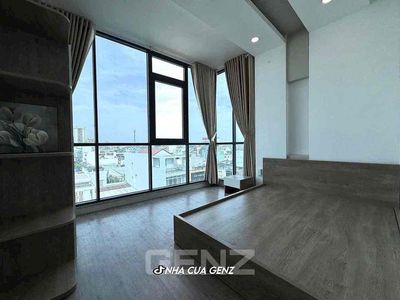 One bedroom 50 meters of kitchen cups, glass view, private washing machine, full interior right in Sen Queen