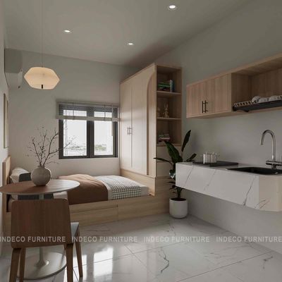 The new mini-house product has built a full-on interior at Lạc Long Quân.