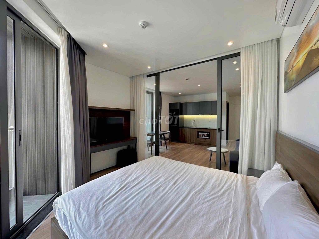 apartment one balcony bedroom full of furniture near the sg bridge, super windy