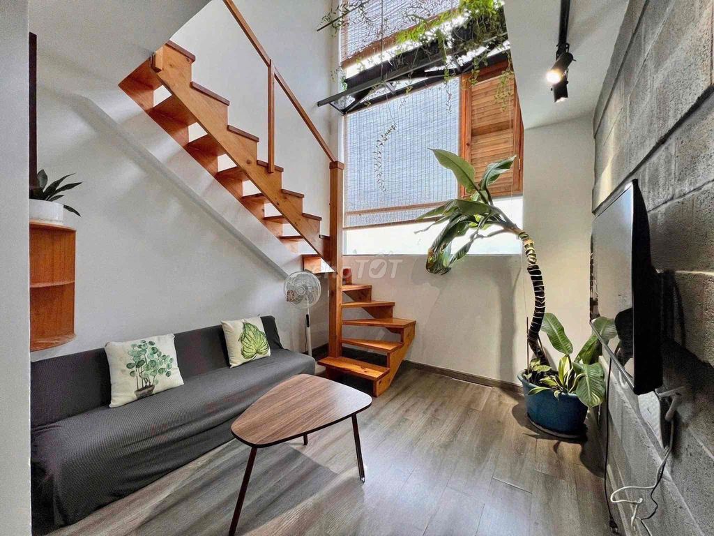 The apartment is full of furniture, guards, elevators.