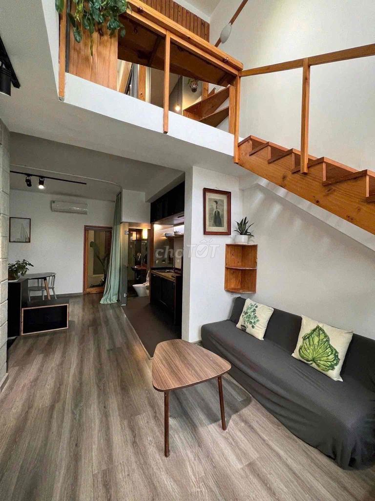 The apartment is full of furniture, guards, elevators.