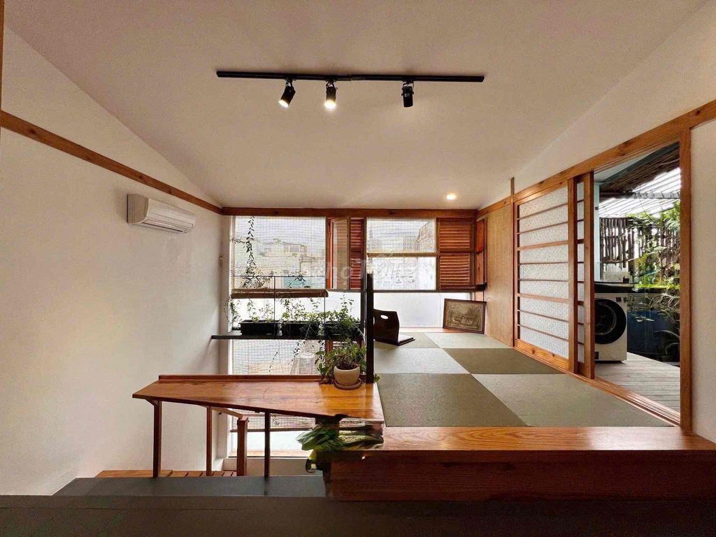The apartment is full of furniture, guards, elevators.