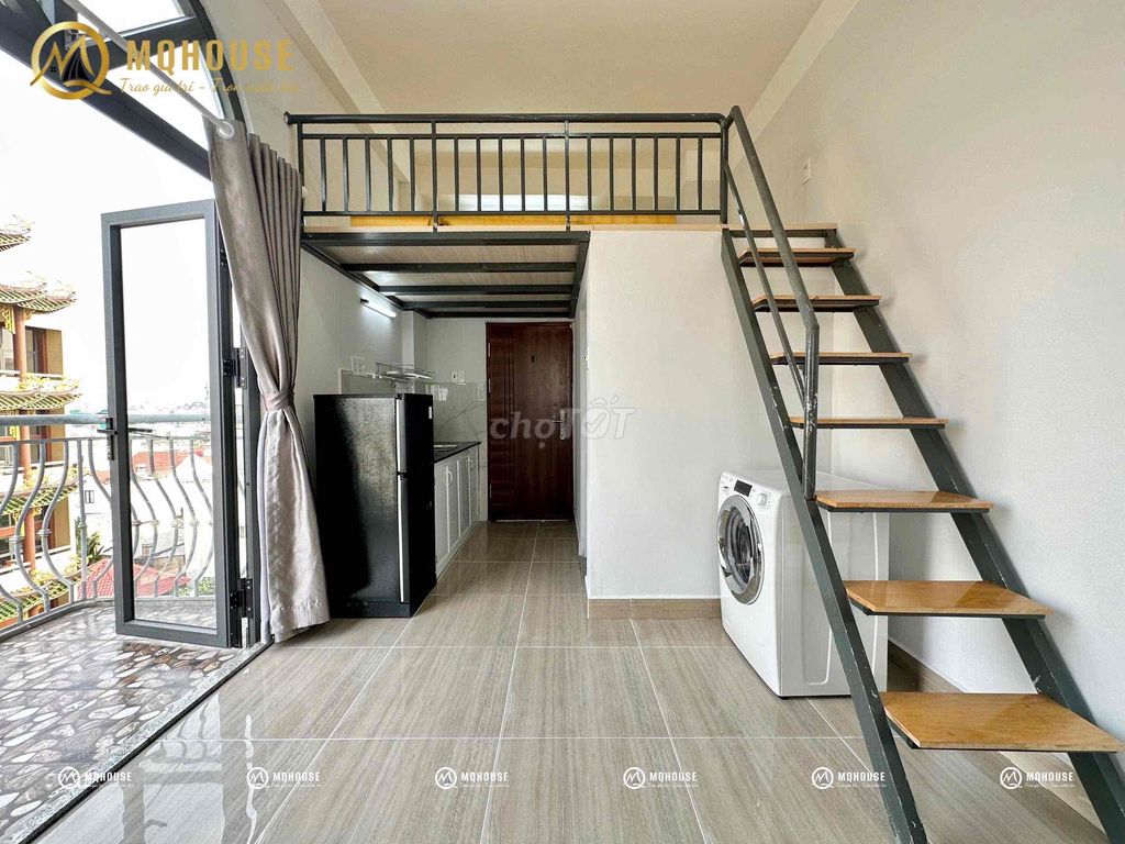 Mini building, protection 247, balcony, private washing machine, full interior bordering District 10