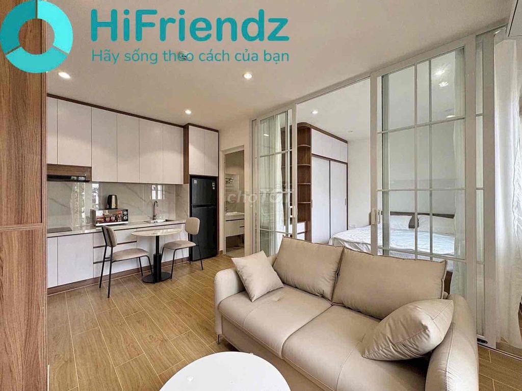 Open the studio. A high-end bedroom at T3-etown Station.