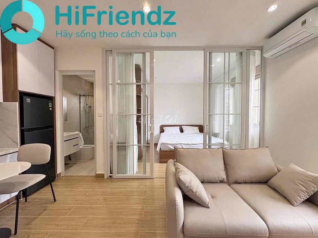 Open the studio. A high-end bedroom at T3-etown Station.