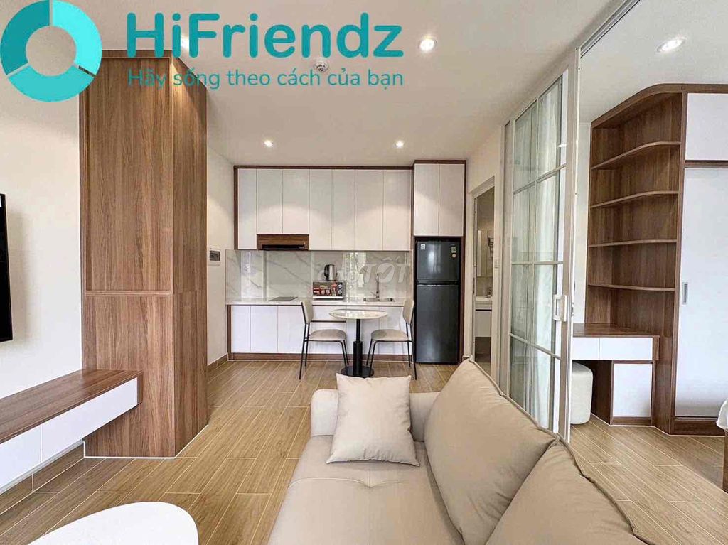 Open the studio. A high-end bedroom at T3-etown Station.