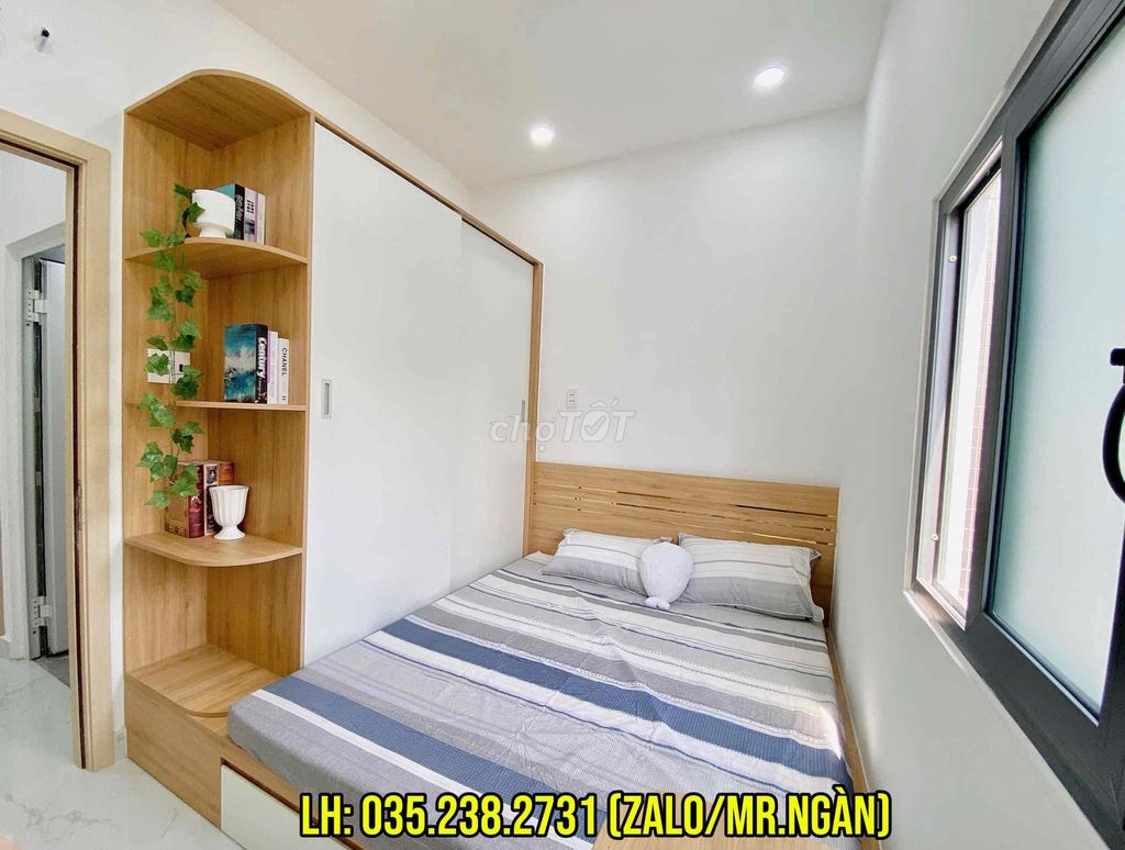 Rent the service apartment - Full interior, right on the Fire Arrow (Bình Tân)