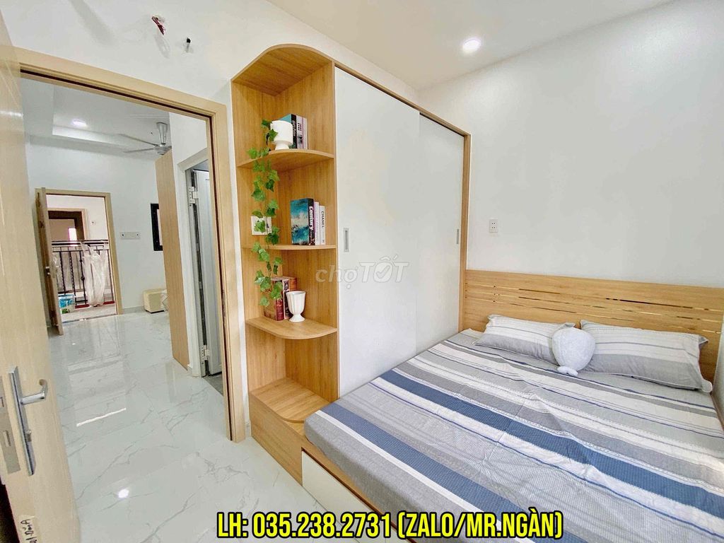 Rent the service apartment - Full interior, right on the Fire Arrow (Bình Tân)
