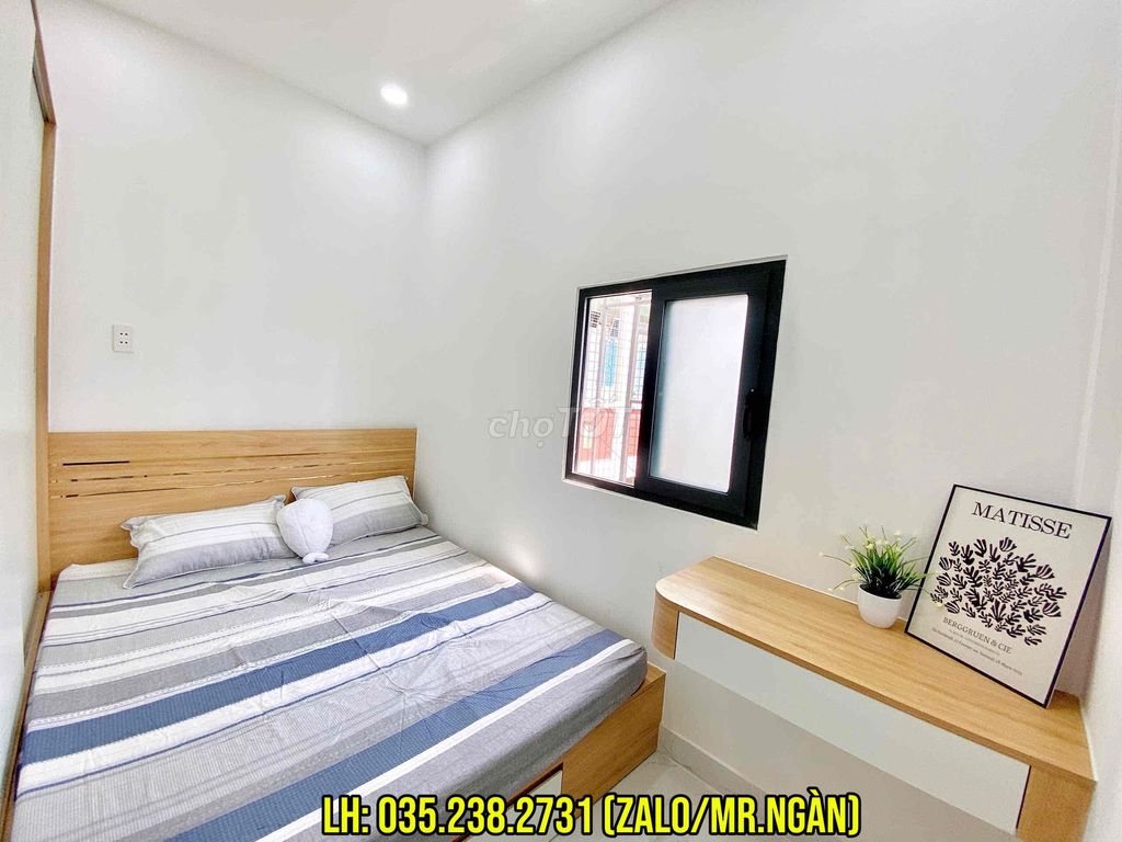 Rent the service apartment - Full interior, right on the Fire Arrow (Bình Tân)