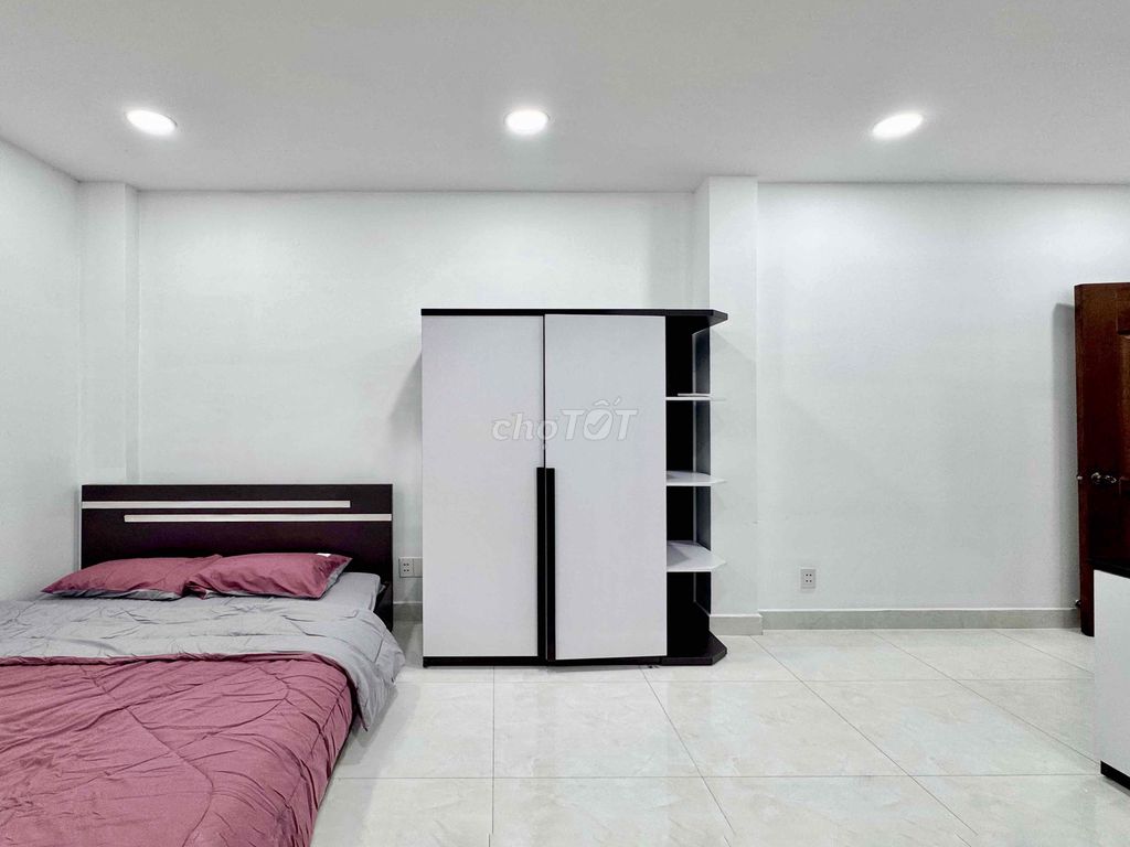 The apartment is full of furniture. It's just opened.